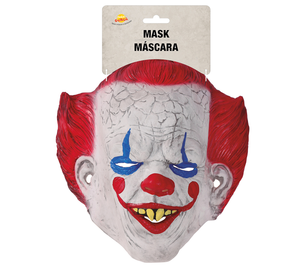 Maschera Clown It in Lattice Adulto Accessori Travestimento Halloween - 2253