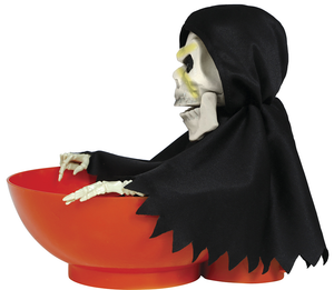 Decorazione Ciotola con Scheletro con Luci e Suoni Accessorio Travestimento Halloween - 26790