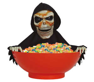 Decorazione Ciotola con Scheletro con Luci e Suoni Accessorio Travestimento Halloween - 26790