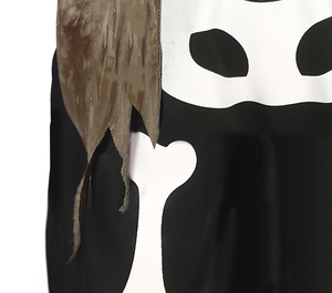 Costume Vestito Lil Skeleton Travestimento Scheletro per Bambini Halloween Carnevale Cosplay