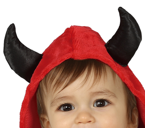 Costume Vestito Little Devil Travestimento Diavoletto per Bambini Halloween Carnevale Cosplay