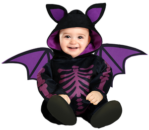 Costume Vestito Pipistrello Travestimento per Bambini Halloween Carnevale Cosplay