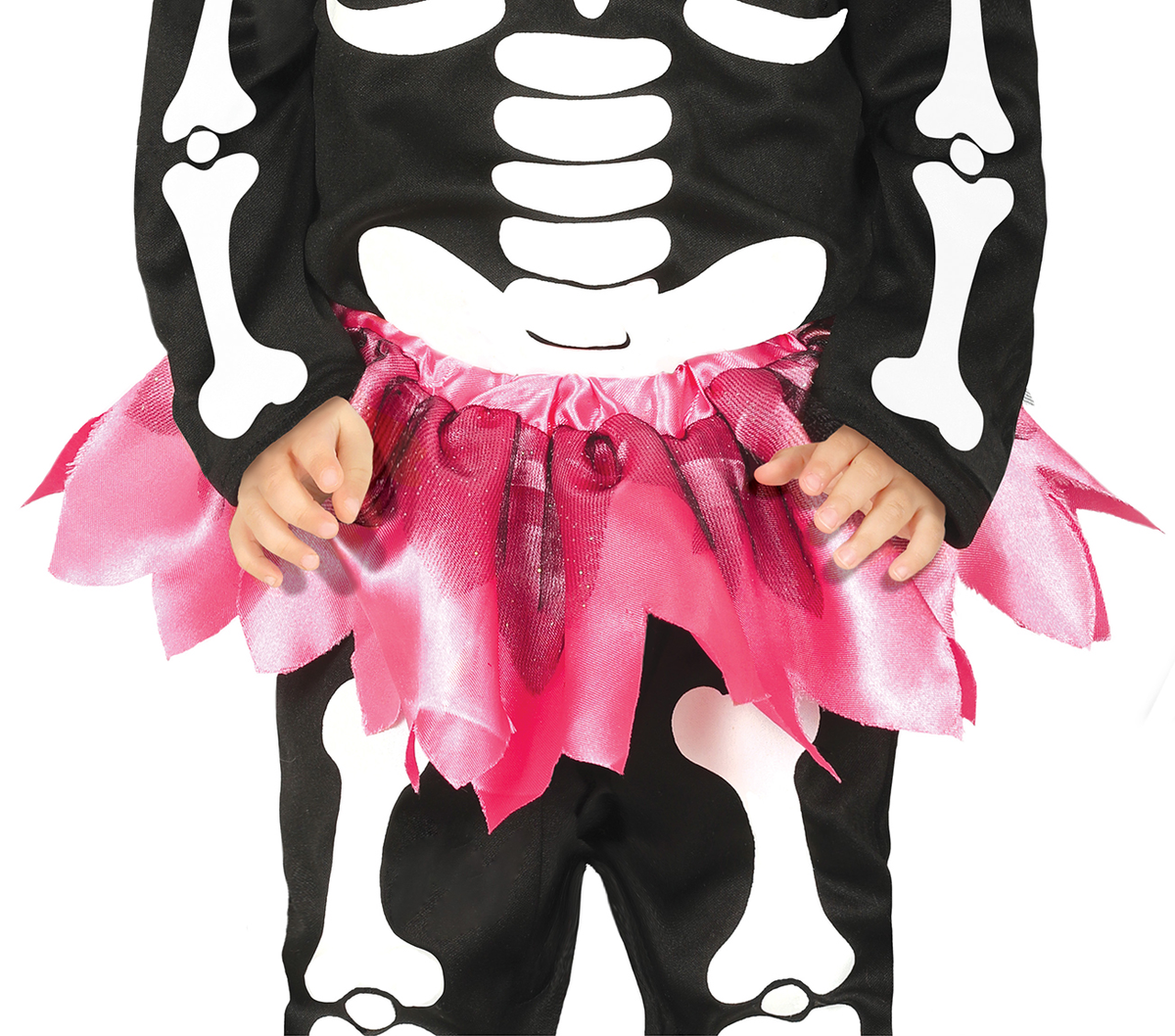 Costume Vestito Skeleton Travestimento Scheletro Minnie per Bambini Halloween Carnevale Cosplay