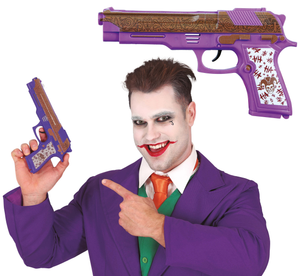 Pistola Joker 30 CM Accessori per Abito Vestito Travestimento Carnevale - 16132