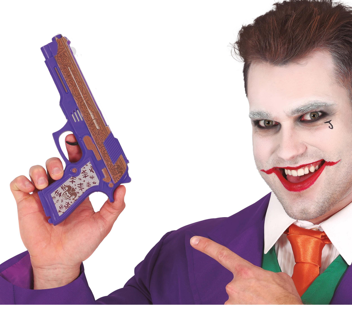 Pistola Joker 30 CM Accessori per Abito Vestito Travestimento Carnevale - 16132