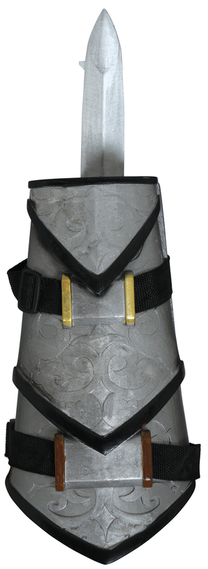 Bracciale Ninja con Pugnale Retrattile Accessorio Travestimento Carnevale Cosplay Assassin's Creed - 46202