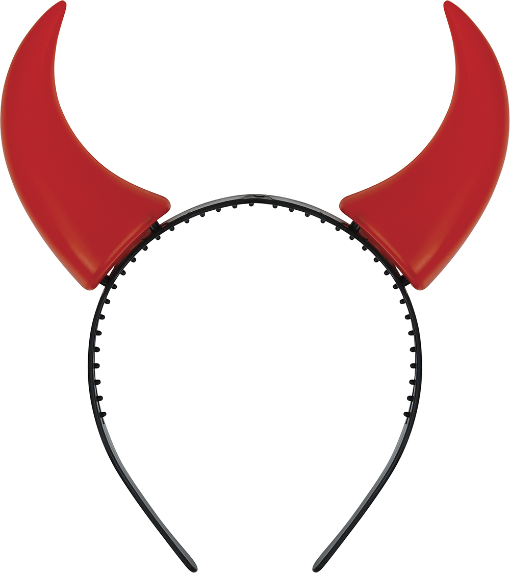 Cerchietto con Corna Diavolo Rosse Accessori per Abito Vestito Travestimento Carnevale Halloween - 16664
