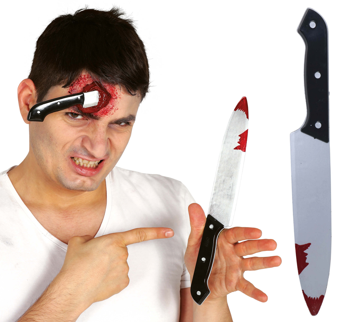 Coltello Insanguinato 30 CM Accessori Carnevale Halloween - 17521