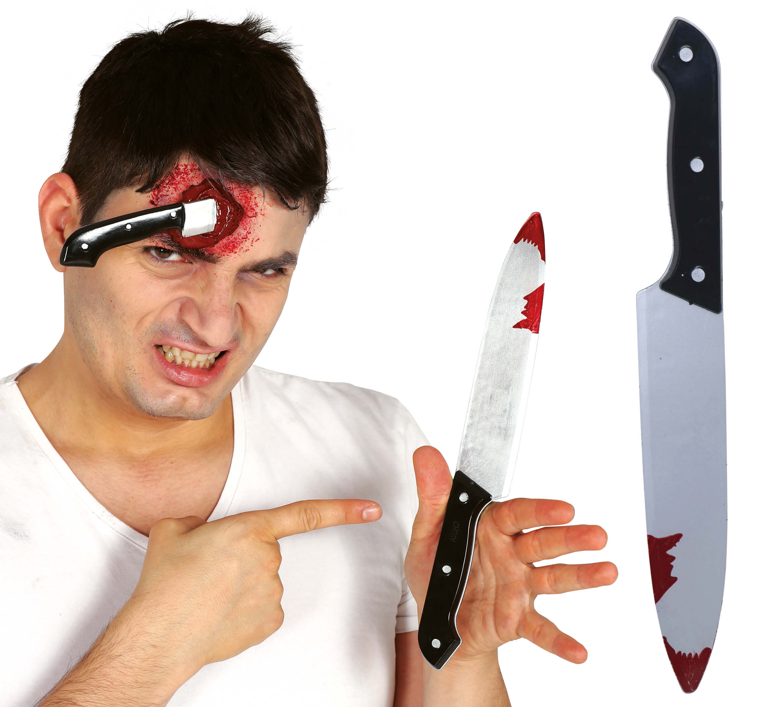 Coltello Insanguinato 30 CM Accessori Carnevale Halloween - 17521