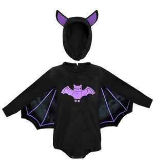Costume Pipistrello in Peluche Travestimento per Bambini Halloween Carnevale Cosplay - 1622