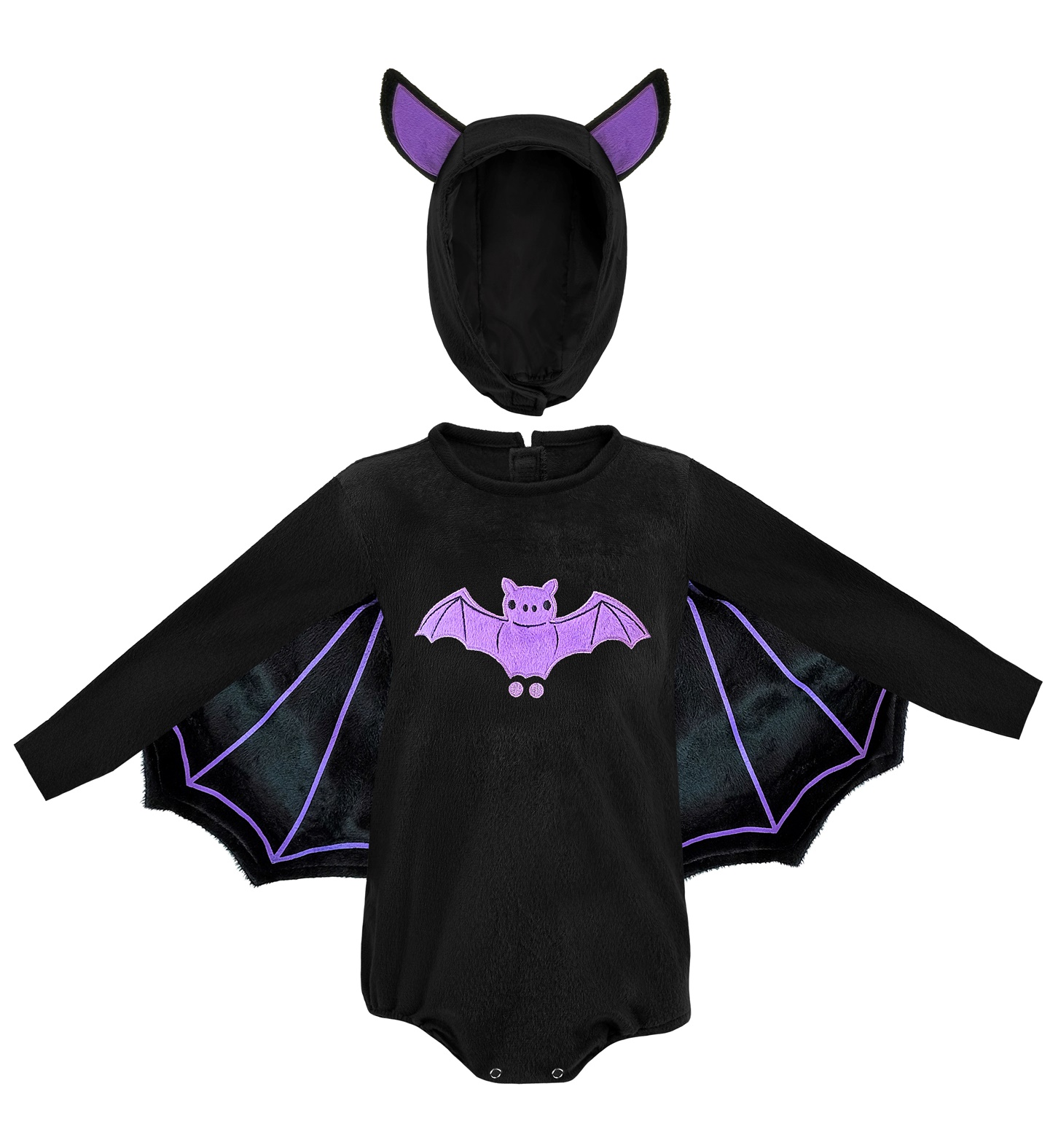 Costume Pipistrello in Peluche Travestimento per Bambini Halloween Carnevale Cosplay - 1622