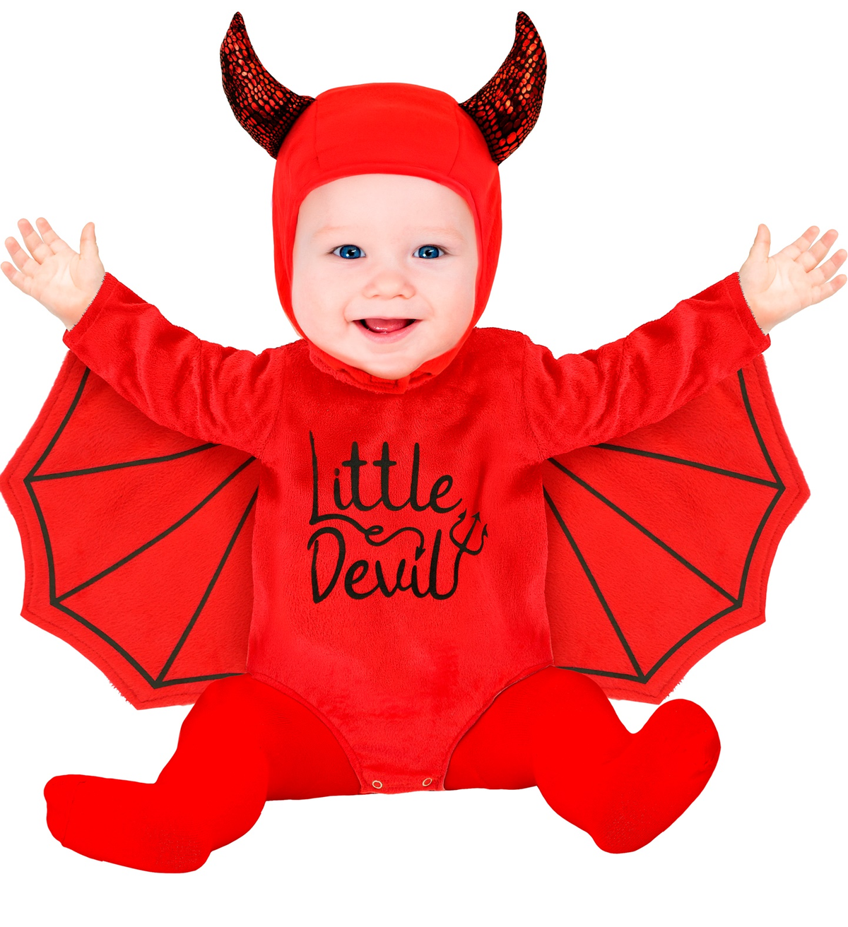 Costume Diavoletto in Peluche Travestimento per Bambini Halloween Carnevale Cosplay - 1622