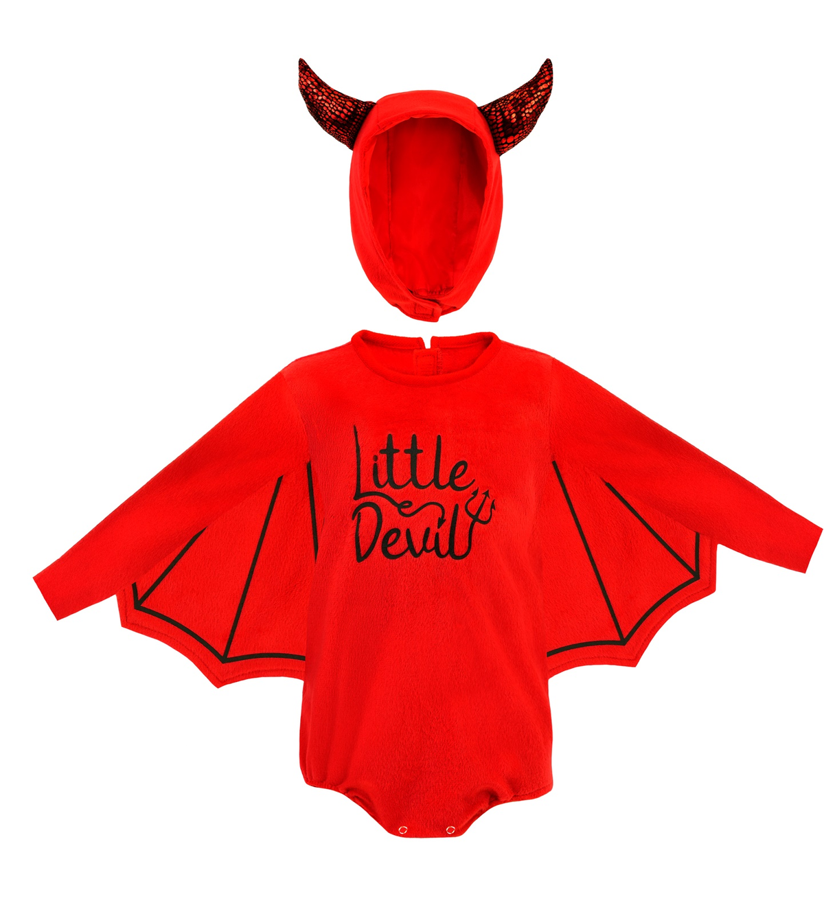 Costume Diavoletto in Peluche Travestimento per Bambini Halloween Carnevale Cosplay - 1622