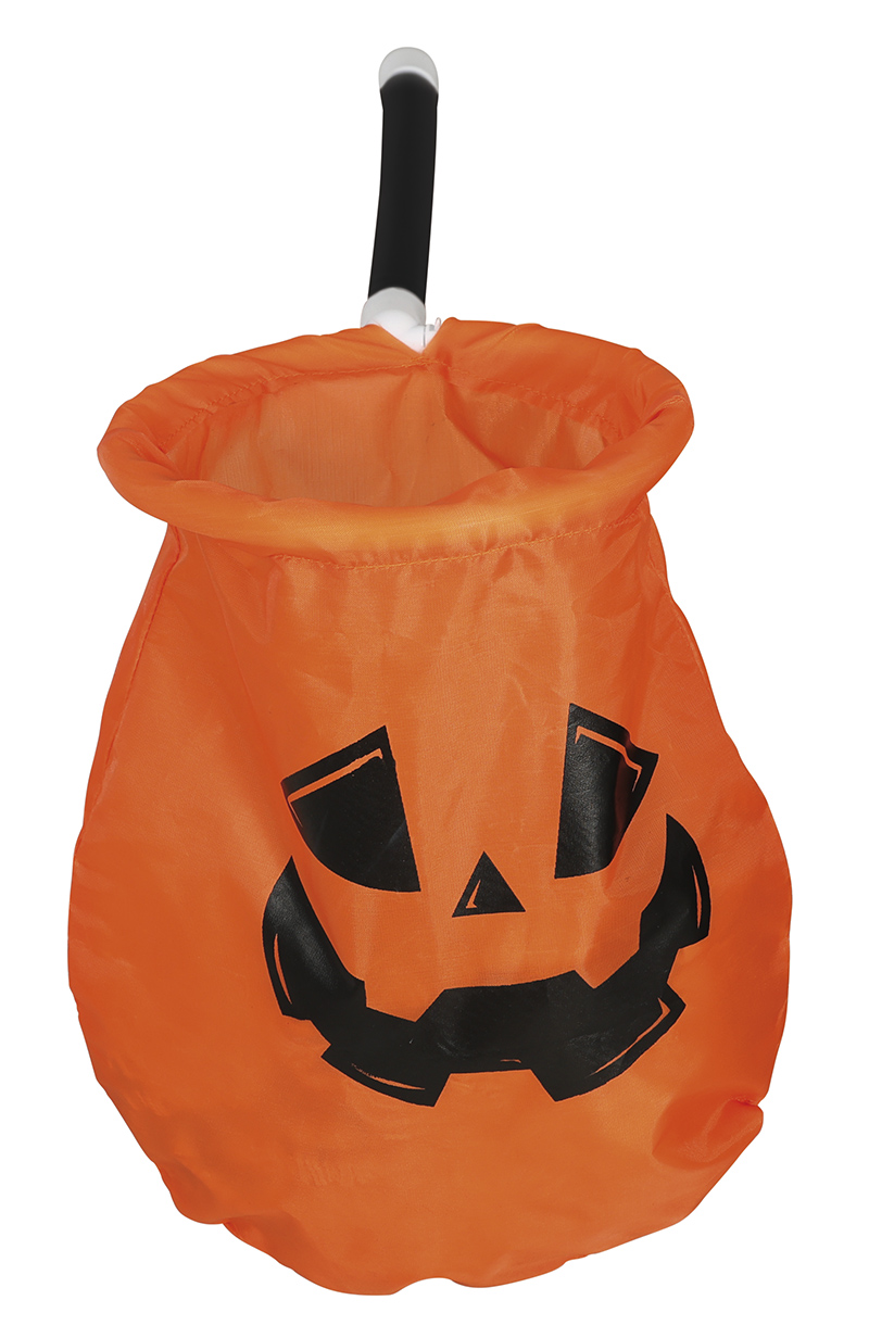 Cestino Dolcetto O Scherzetto Zucca con Asta 50 CM Accessori Halloween Carnevale - 24123
