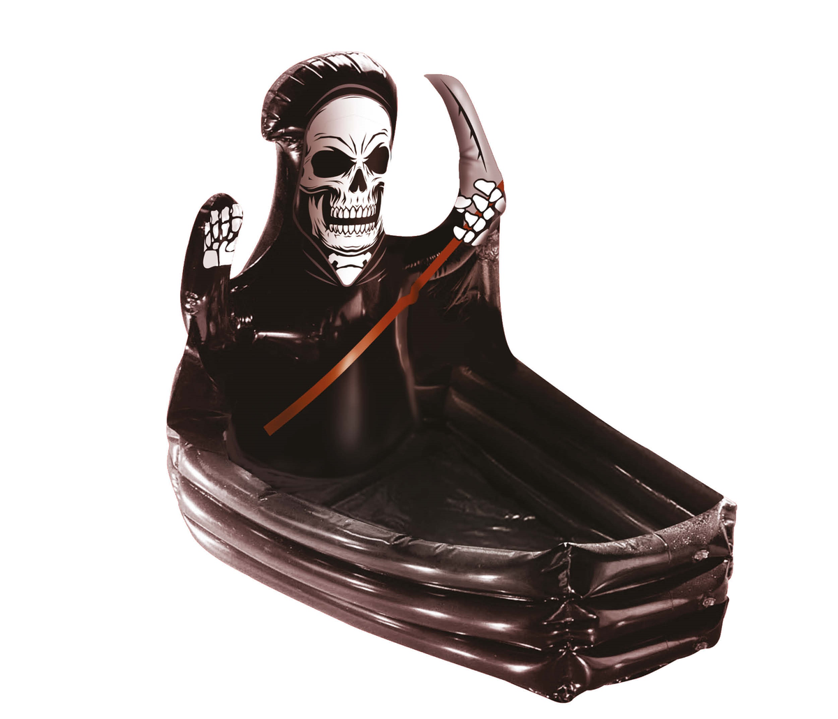 Decorazione Feretro Morte Porta Bevande Gonfiabile 100 X 35 CM Accessorio Feste Halloween - 24787