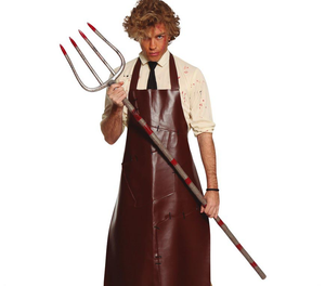 Forcone Insanguinato Smontabile 155 CM Accessori per Abito Vestito Travestimento Carnevale Halloween - 26697