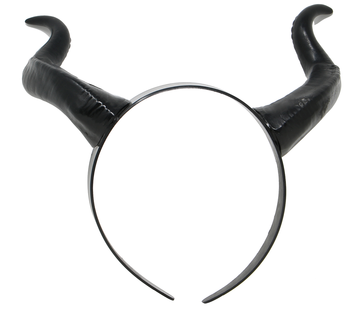 Cerchietto con Corna di Demonio Nere Accessori per Abito Vestito Travestimento Carnevale Halloween - 26722