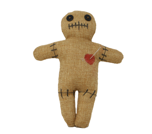 Bambola Voodoo 25 CM con Spillo Accessorio Decorazione per Travestimenti Costumi Halloween - 26774