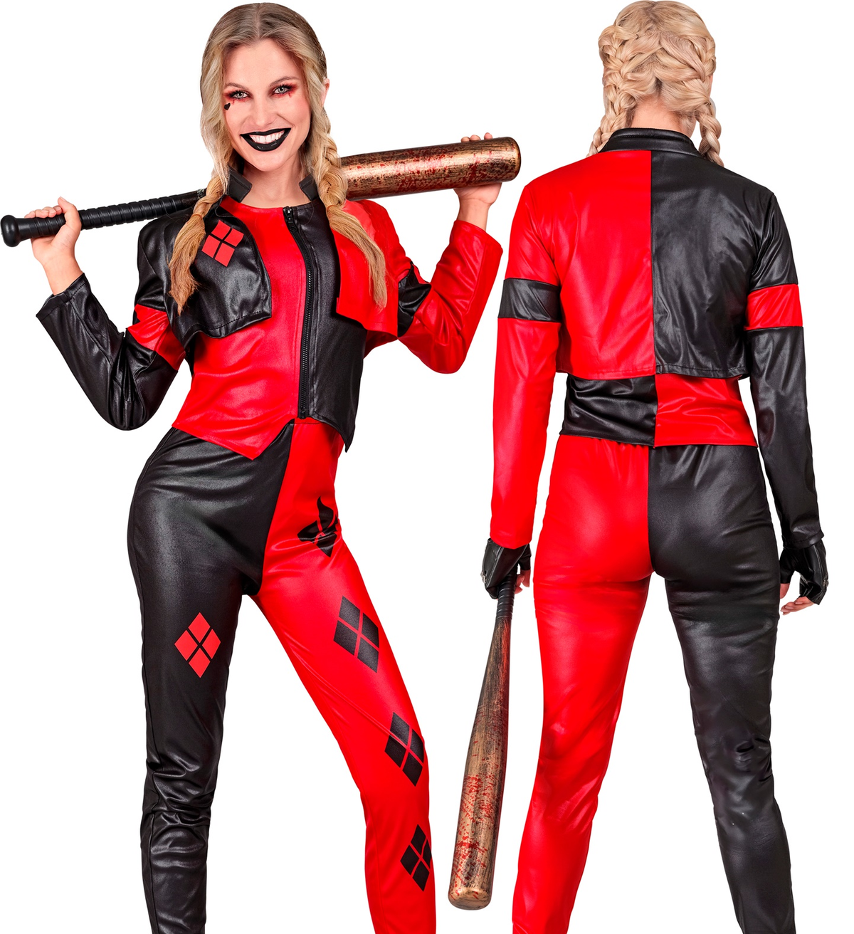 Mazza da Baseball Insanguinata 72 CM Accessorio Travestimento Halloween Cosplay - 42209