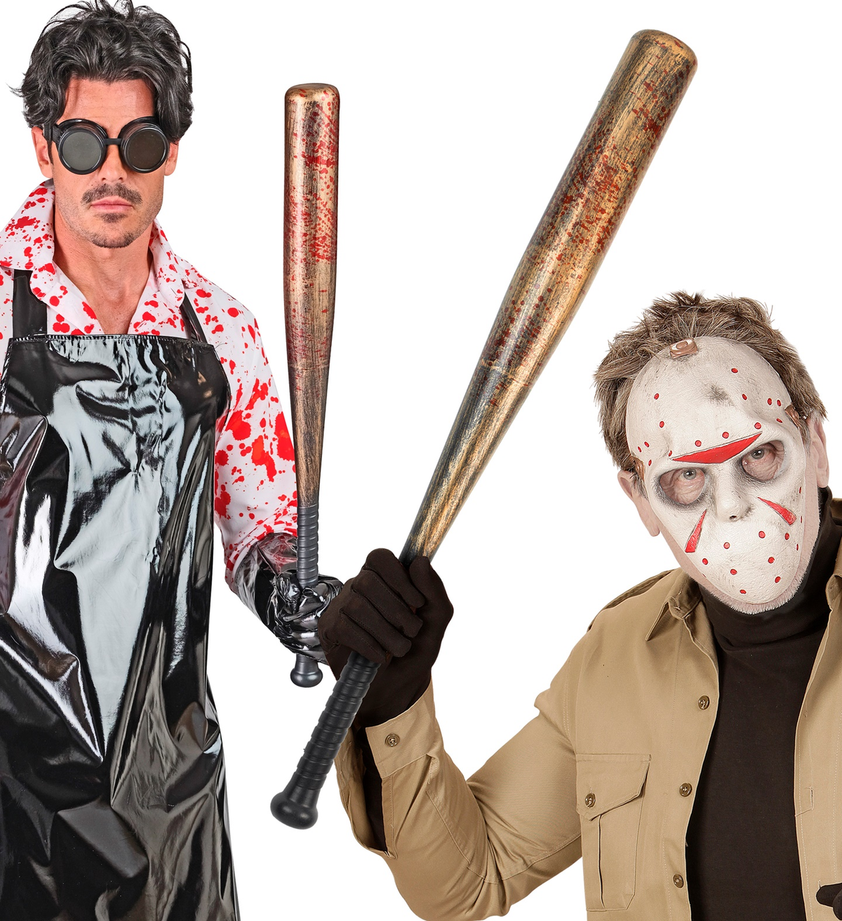 Mazza da Baseball Insanguinata 72 CM Accessorio Travestimento Halloween Cosplay - 42209