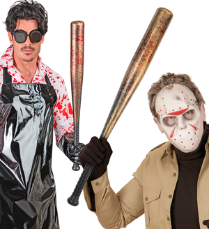 Mazza da Baseball Insanguinata 72 CM Accessorio Travestimento Halloween Cosplay - 42209