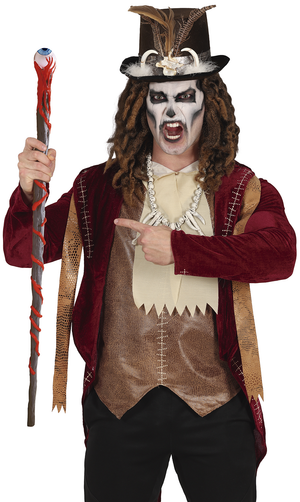 Bastone con Occhio 90 CM Smontabile Accessori per Abito Vestito Travestimento Carnevale Halloween - 27117