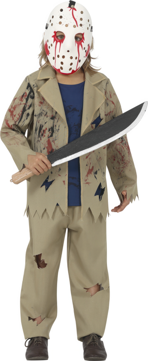 Costume Vestito Jazz Dead Travestimento Venerdì 13 per Bambini Halloween Carnevale Cosplay