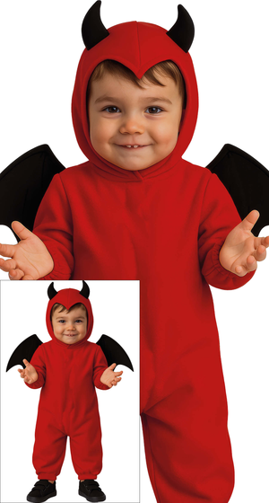 Costume Vestito Little Deemon Travestimento Diavoletto per Bambini Halloween Carnevale Cosplay