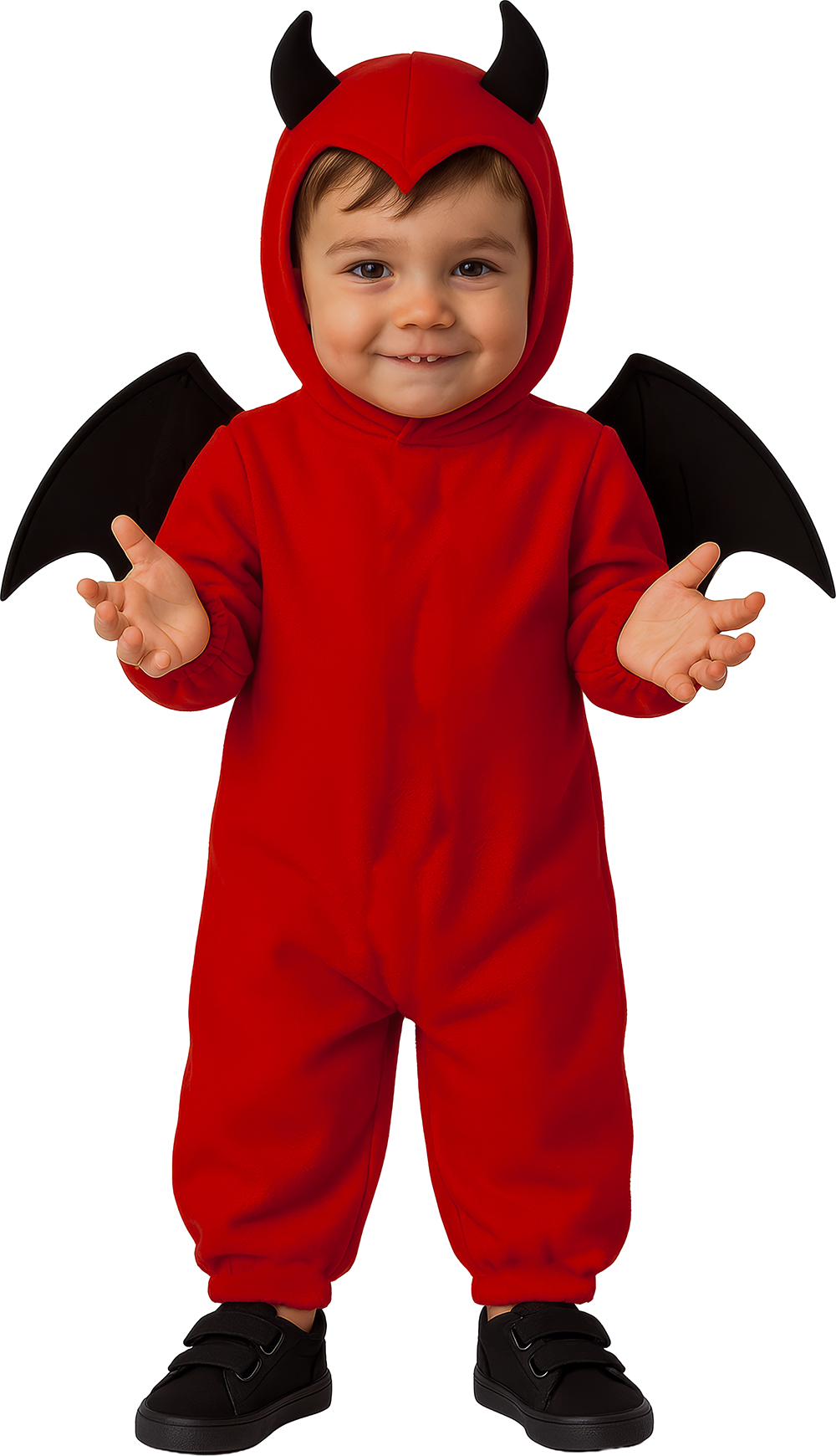 Costume Vestito Little Deemon Travestimento Diavoletto per Bambini Halloween Carnevale Cosplay