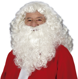 Parrucca e Barba Babbo Natale Hq in Scatola Accessorio Travestimento Natalizio Teatrale - 48049
