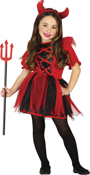 Costume Vestito Diavolo Travestimento per Bambini Halloween Carnevale Cosplay