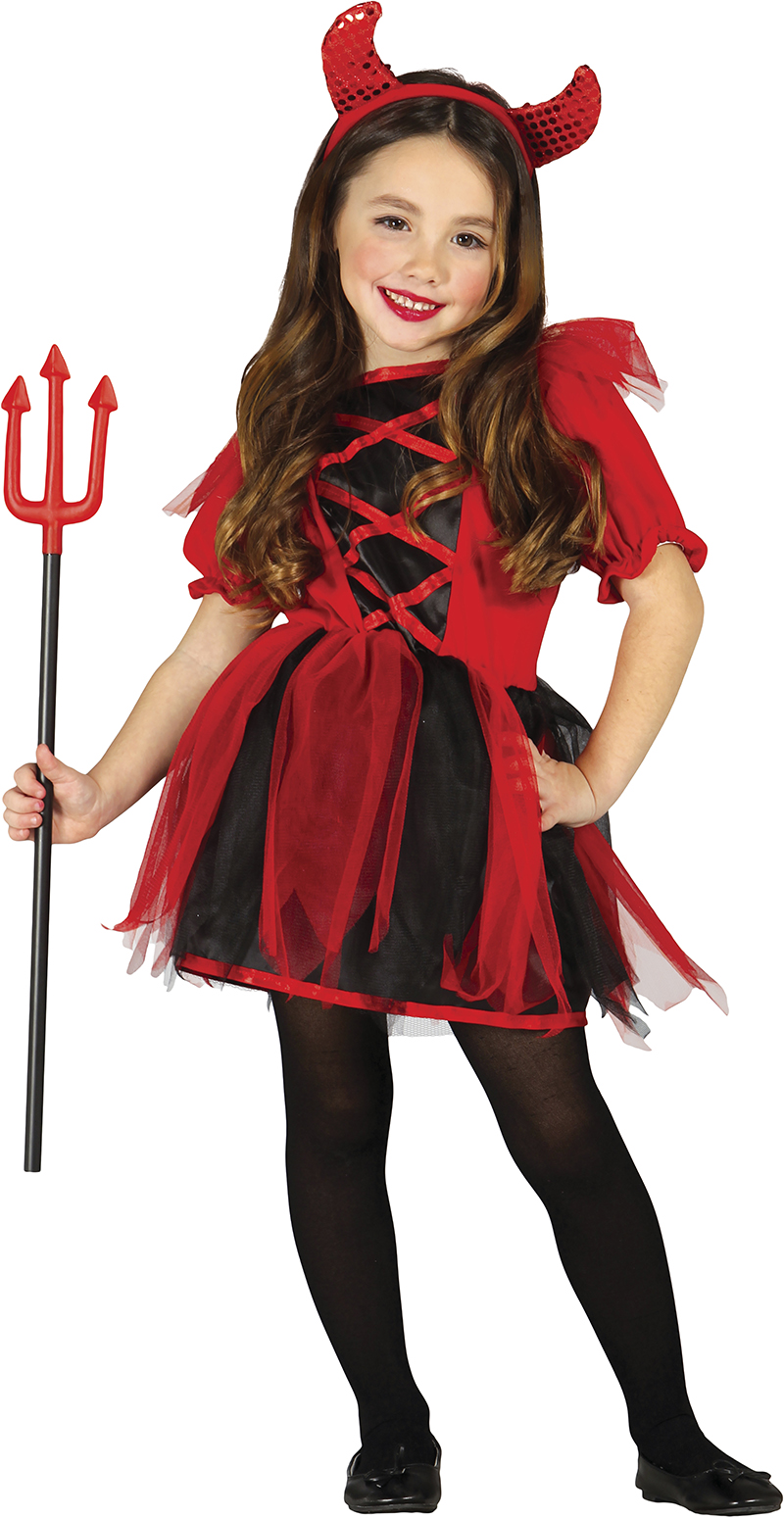 Costume Vestito Diavolo Travestimento per Bambini Halloween Carnevale Cosplay