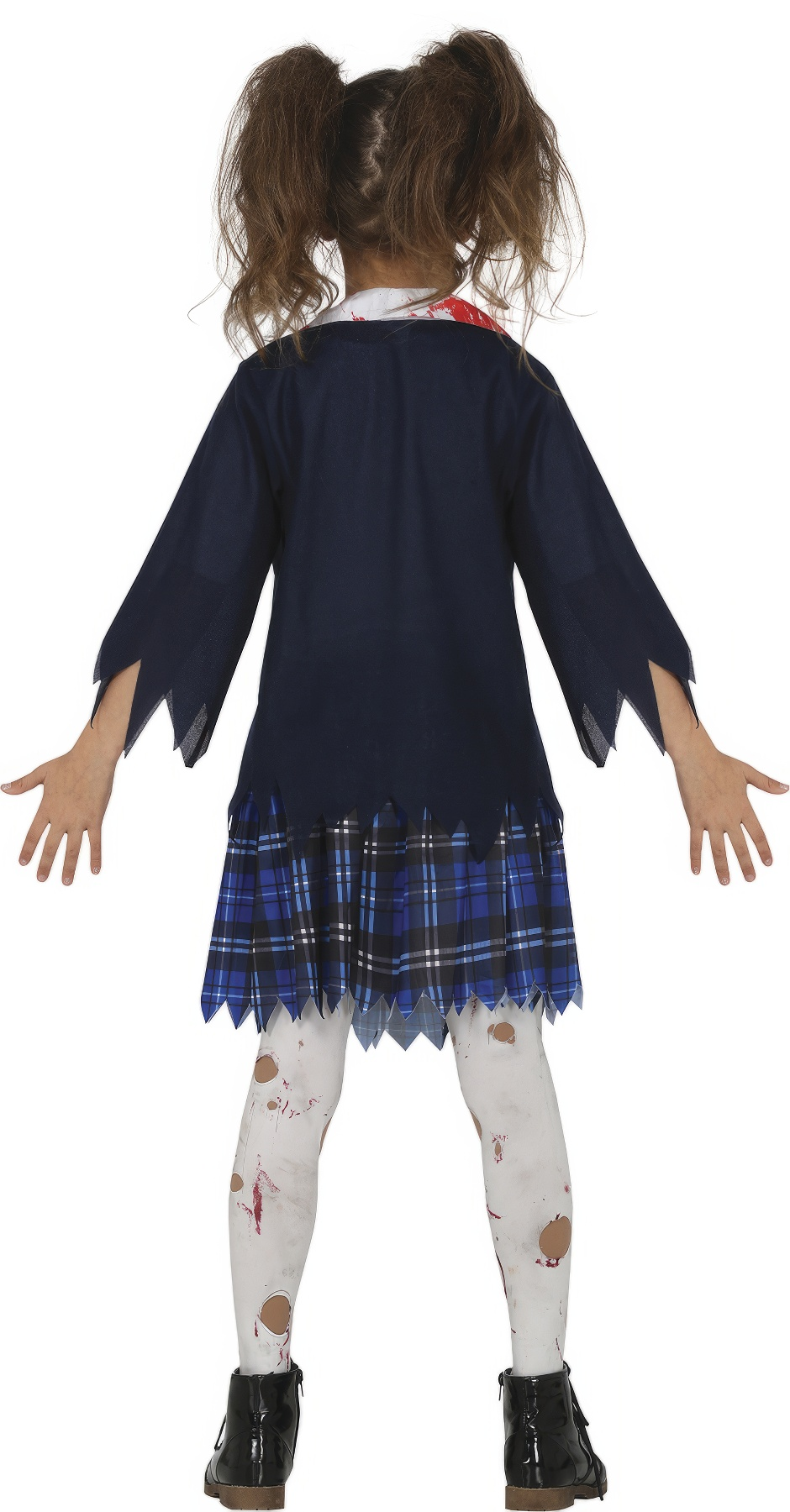 Costume Liceale Zombie per Bambine Vestito Travestimento Halloween Carnevale Cosplay - 7704
