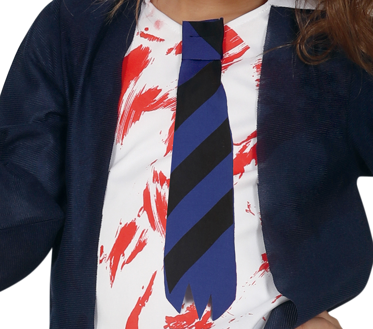 Costume Liceale Zombie per Bambine Vestito Travestimento Halloween Carnevale Cosplay - 7704