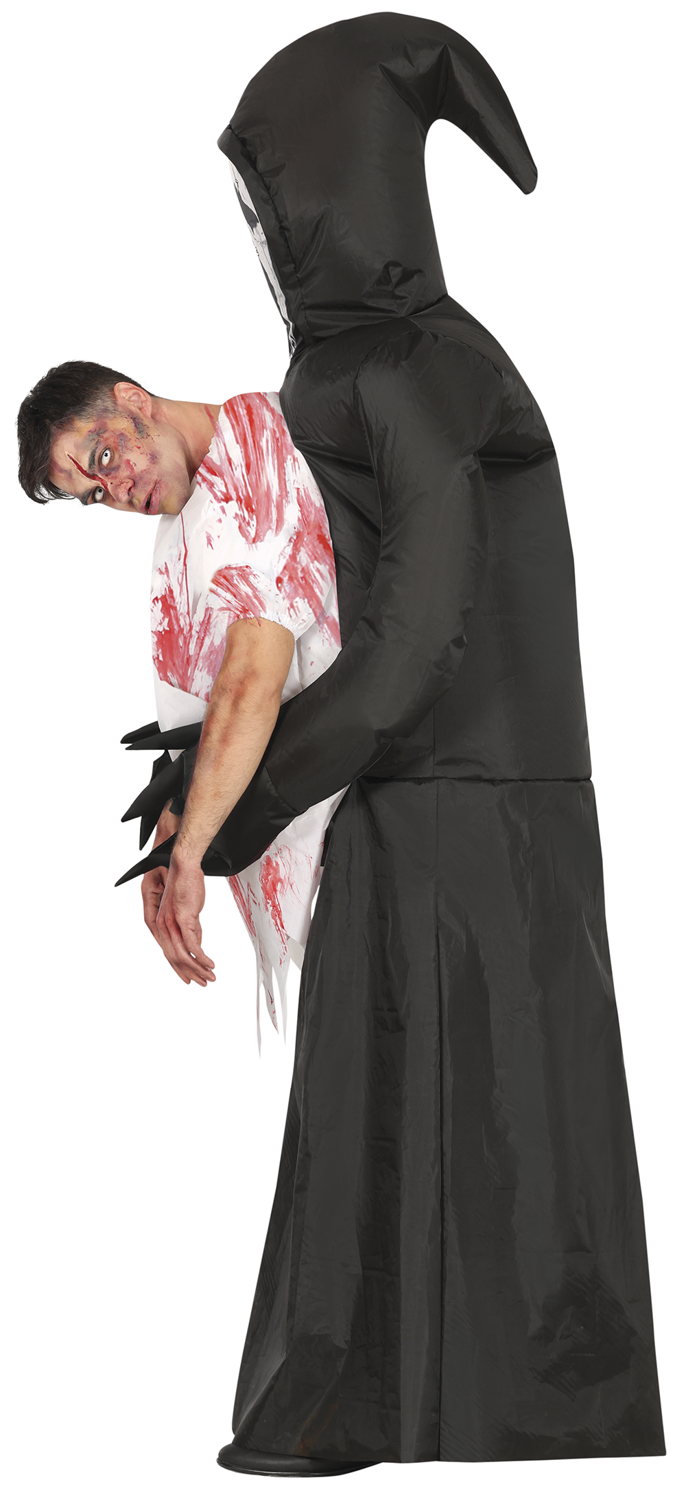 Costume Vestito Death Carre Me Travestimento Morte Gonfiabile per Adulti Halloween Carnevale Cosplay