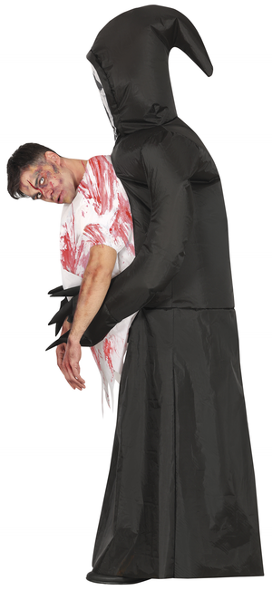 Costume Vestito Death Carre Me Travestimento Morte Gonfiabile per Adulti Halloween Carnevale Cosplay