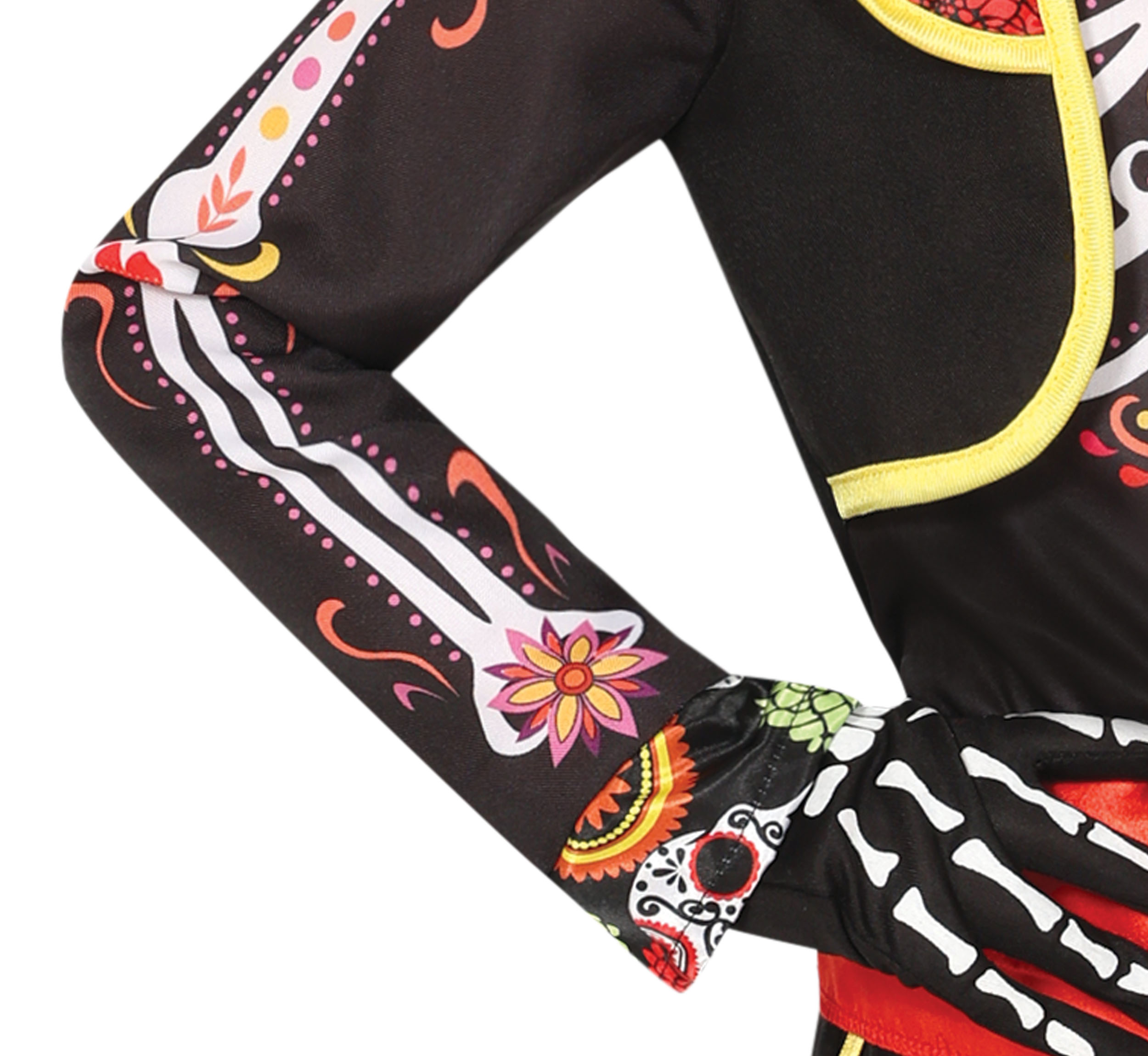 Costume Mariachi Skeleton per Bambini Vestito Scheletro Travestimento Halloween Carnevale Cosplay