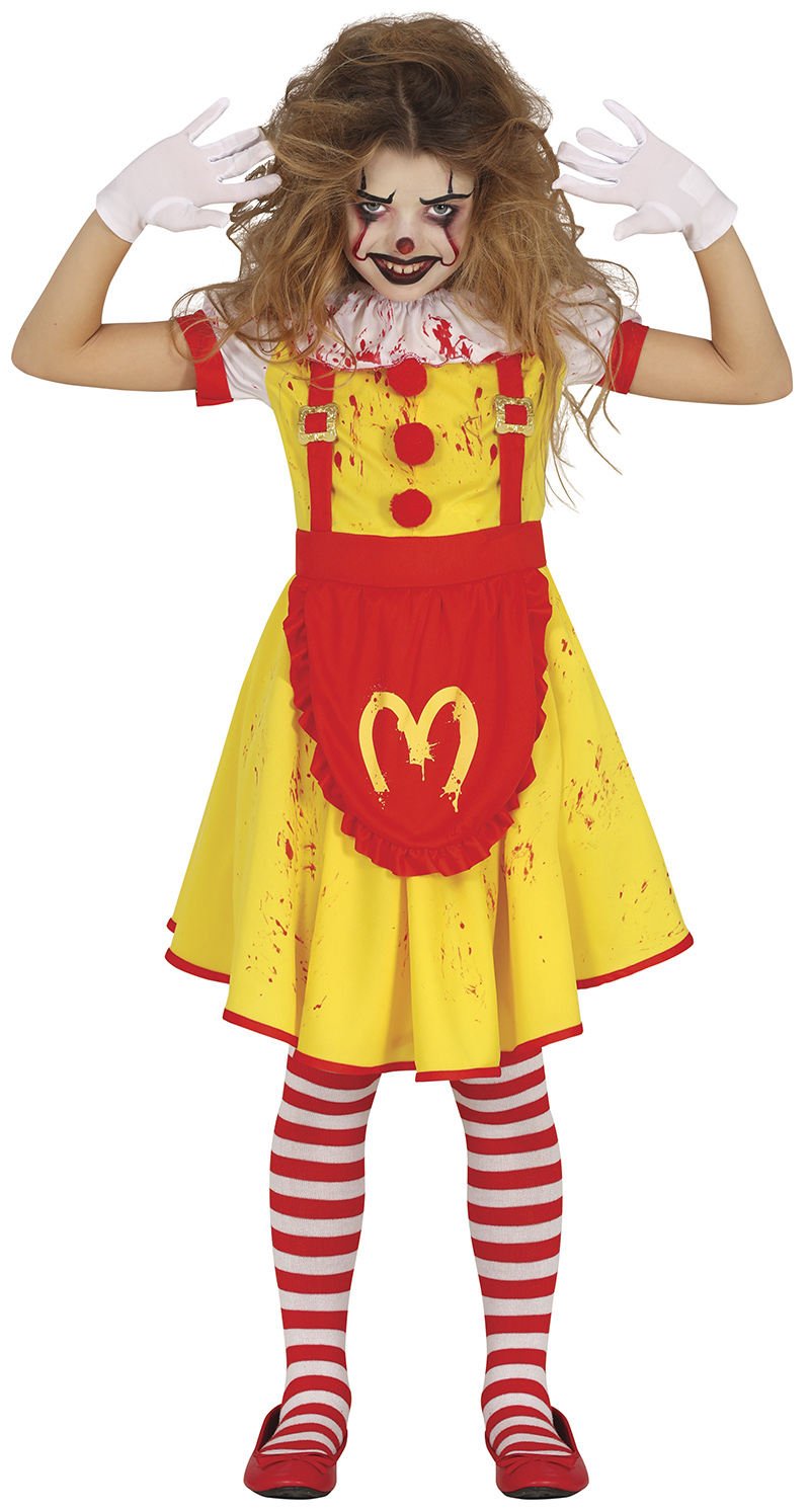 Costume Miss Mckiller per Bambine Vestito Travestimento Halloween Cosplay - 7801