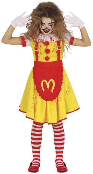 Costume Miss Mckiller per Bambine Vestito Travestimento Halloween Cosplay - 7801