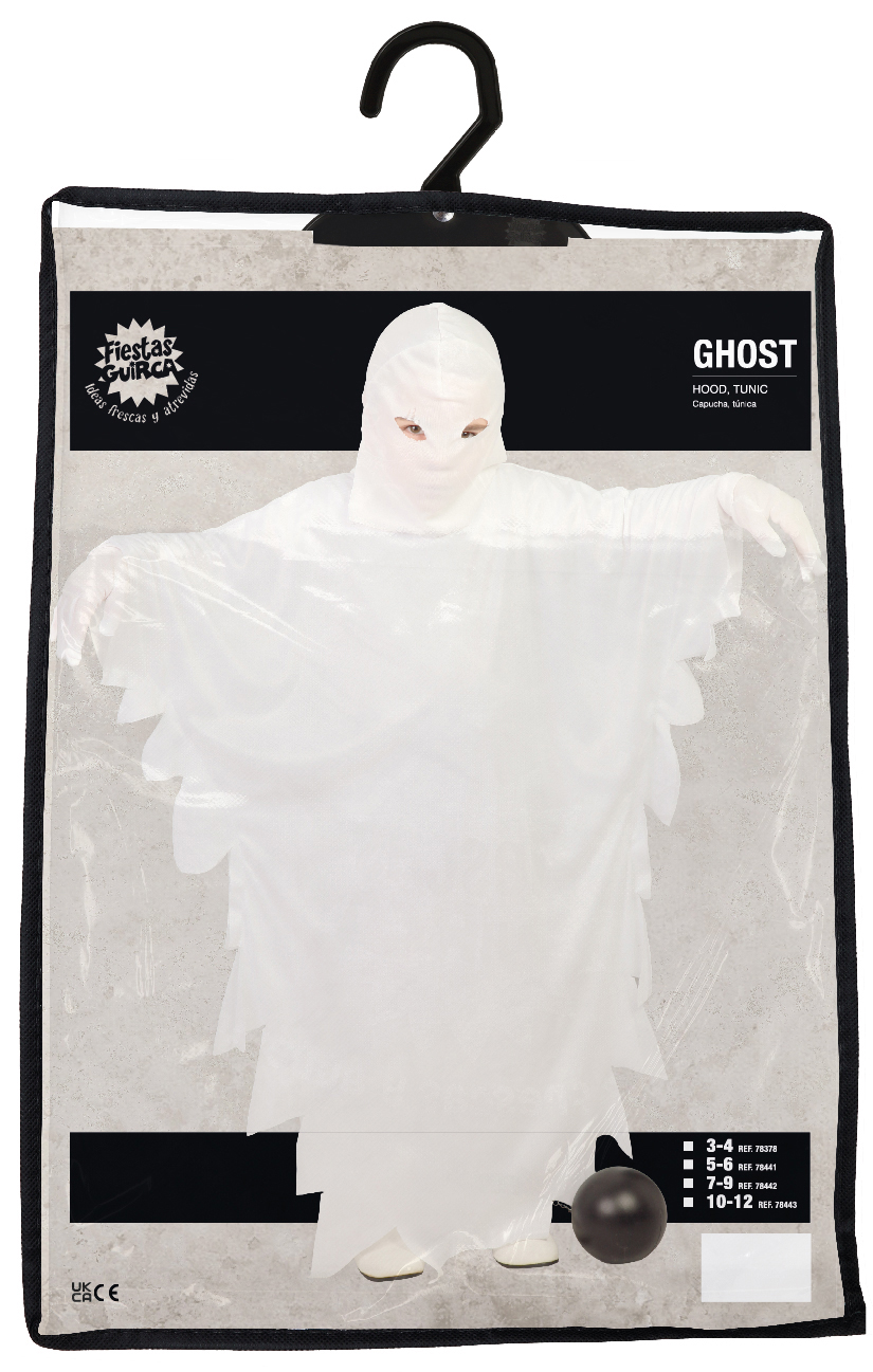Costume Fantasma per Bambini Vestito Travestimento Halloween Carnevale Cosplay