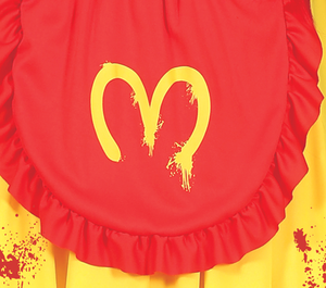Costume Vestito Miss Mckiller Travestimento Clown Assassino per Adulti Halloween Carnevale Cosplay