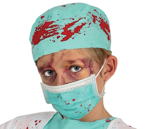 Costume Dottore Medico Scheletro Zombie Vestito Travestimento per Bambini Halloween Cosplay - 7815