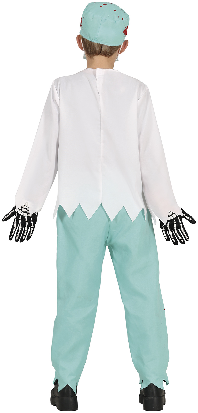 Costume Dottore Medico Scheletro Zombie Vestito Travestimento per Bambini Halloween Cosplay - 7815
