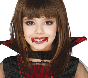 Costume Vimpire Countess Vestito Travestimento Contessa Vampiro per Bambine Halloween Cosplay