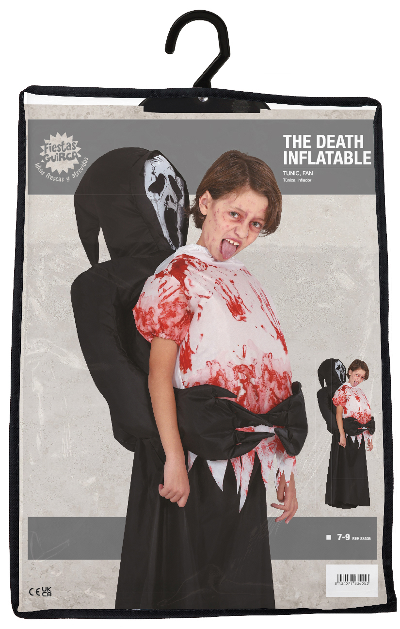 Costume the Death Inflatable Gonfiabile per Bambini Vestito Morte Travestimento Halloween Carnevale Cosplay