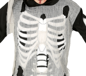 Costume Skeleton Ninja Vestito Travestimento Scheletro Ninja per Bambini Halloween Cosplay