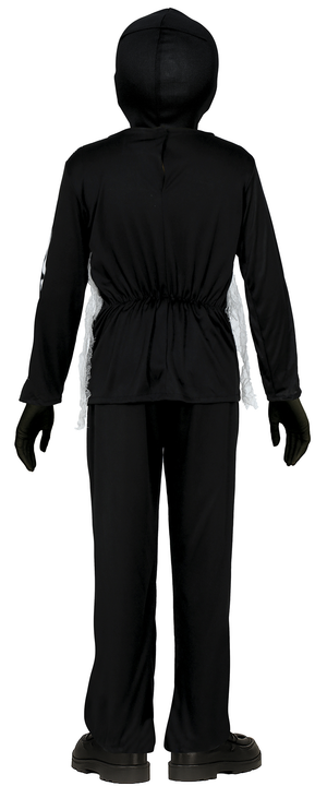 Costume Skeleton Ninja Vestito Travestimento Scheletro Ninja per Bambini Halloween Cosplay