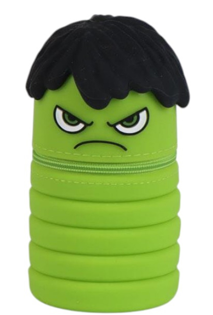 Tombolino in Silicone Hulk MARVEL Astuccio Estensibile Porta Cancelleria 20 CM - 1713-2
