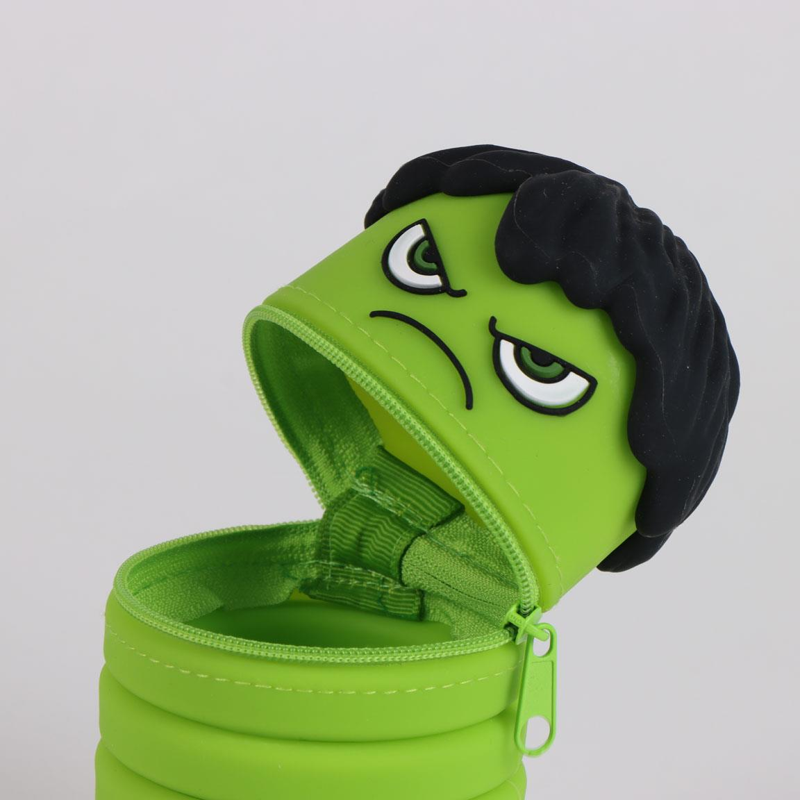 Tombolino in Silicone Hulk MARVEL Astuccio Estensibile Porta Cancelleria 20 CM - 1713-2