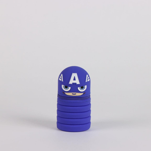 Tombolino in Silicone Capitan America MARVEL Astuccio Estensibile Porta Cancelleria 20 CM - 1713-3